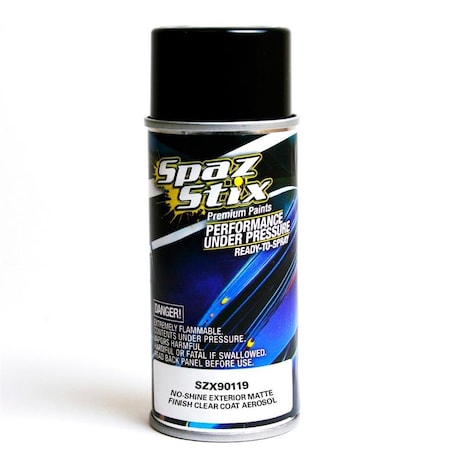 Spaz Stix No-Shine Exterior Matte Finish Clear Coat Aerosol Paint SP298333